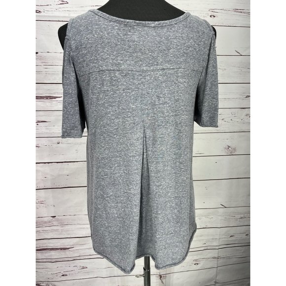 PPLA Clothing Women Gray Short Sleeve T-Shirt S Small - Picture 2 of 8
